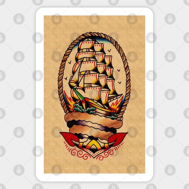 Ship Sticker by Don Chuck Carvalho